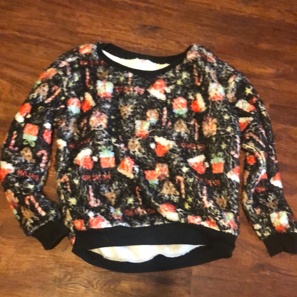 Fuzzy Christmas sweat shirt